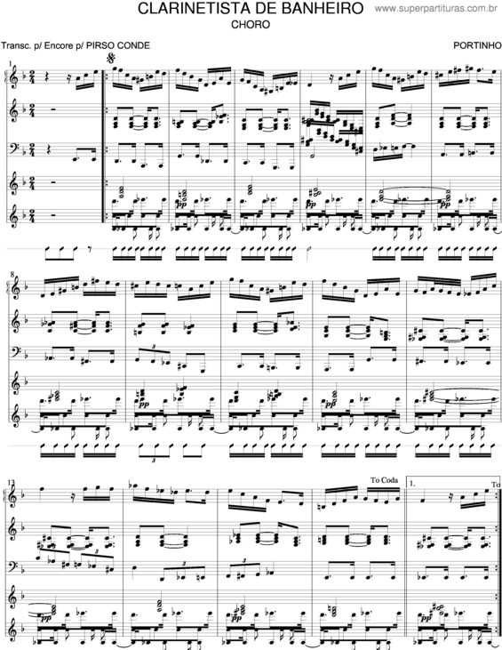 Partitura da música Clarinetista De Banheiro v.3