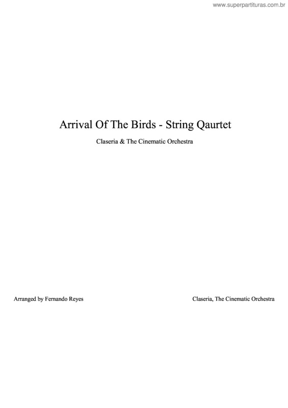 Partitura da música Claseria: The Arrival Of The Birds