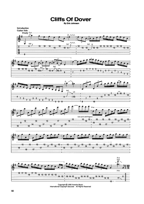 Partitura da música Cliffs Of Dover