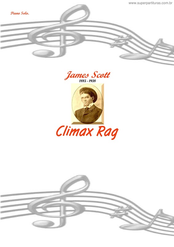 Partitura da música Climax Rag