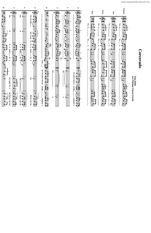 Partitura da música Cocovado