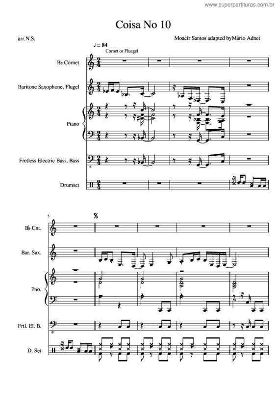 Partitura da música Coisa No 10