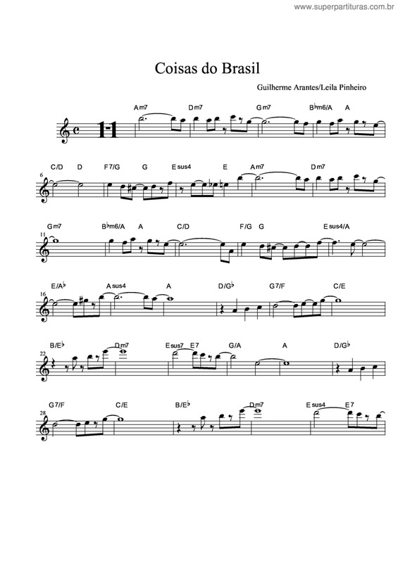 Partitura da música Coisas Do Brasil v.6