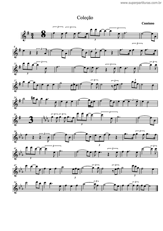 Partitura da música Coleção v.4