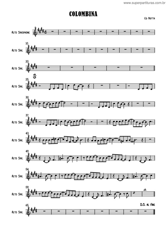 Partitura da música Colombina v.10