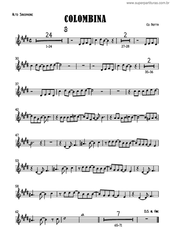 Partitura da música Colombina v.9