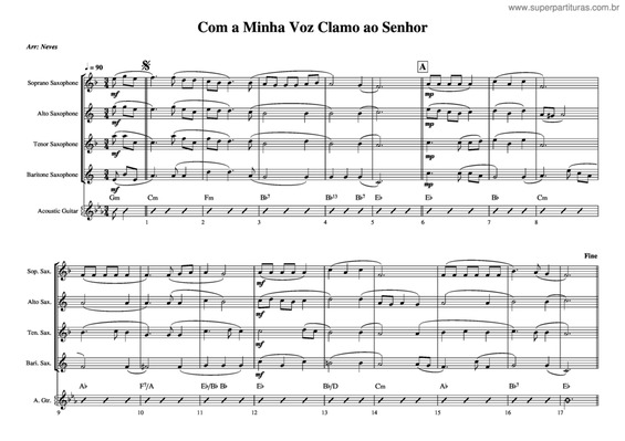 Partitura da música Com A Minha Voz Clamo Ao Senhor v.5