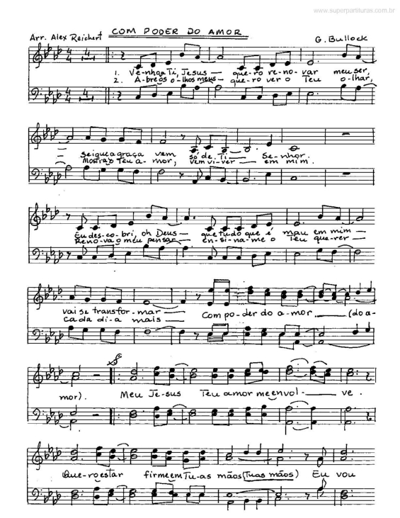 Partitura da música Com Poder do Amor