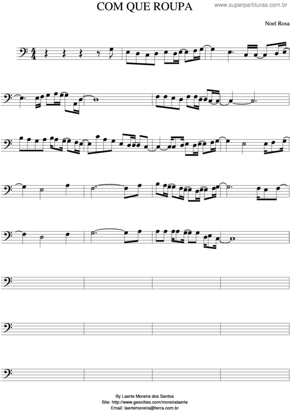 Partitura da música Com Que Roupa? v.4