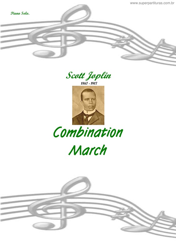 Partitura da música Combination March