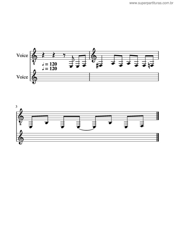 Partitura da música Come As You Are Riff