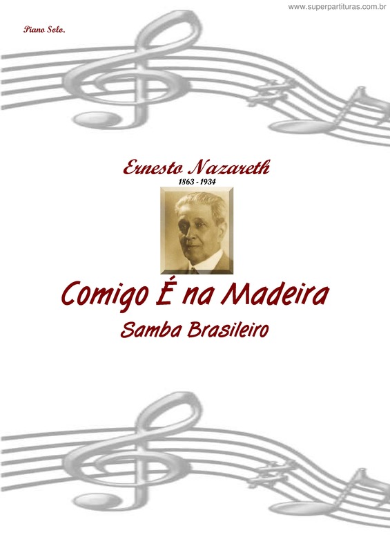 Partitura da música Comigo É na Madeira v.6
