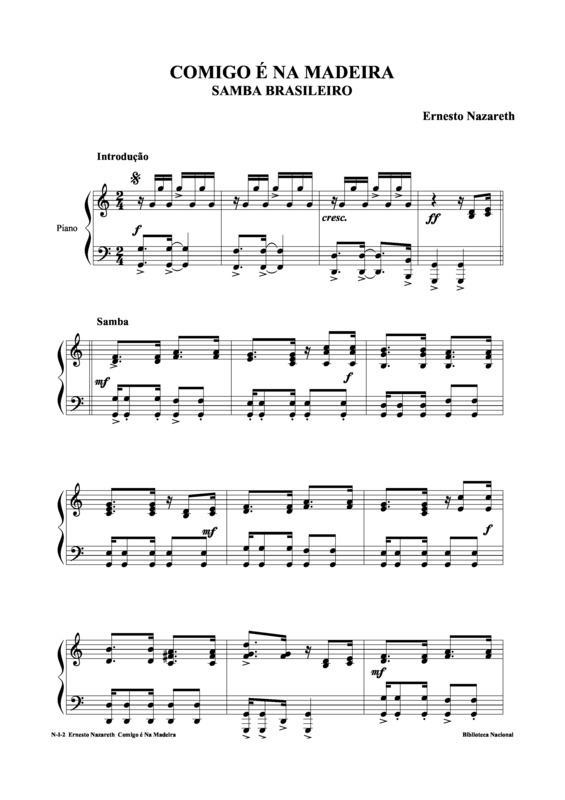 Partitura da música Comigo É Na Madeira v.7