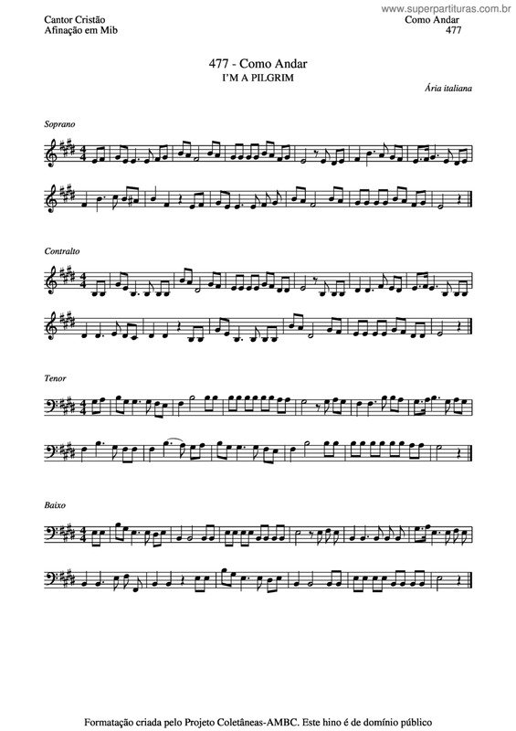 Partitura da música Como Andar v.4