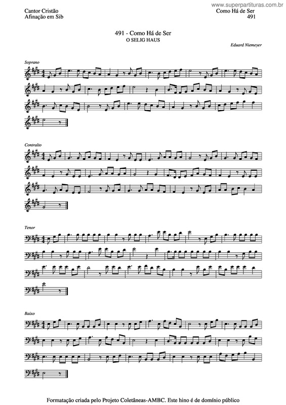 Partitura da música Como Há De Ser v.3