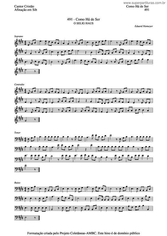 Partitura da música Como Há De Ser v.3