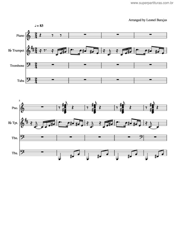 Partitura da música Como Te Voy A Olvidar v.2