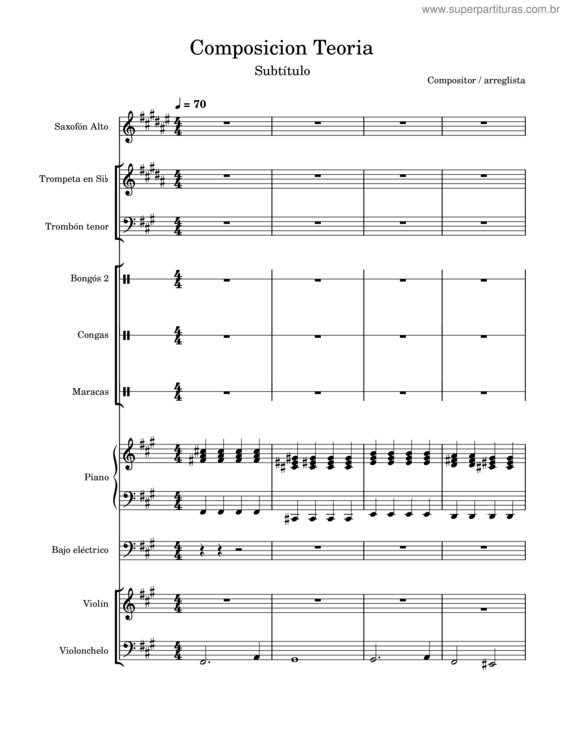 Partitura da música Composicion Teoria v.2