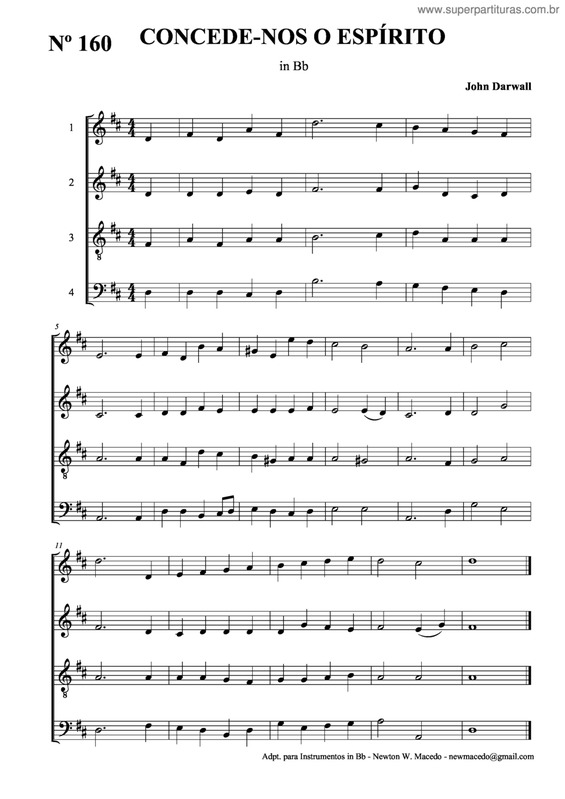 Partitura da música Concede-Nos O Espírito v.2