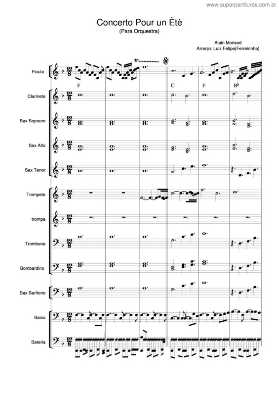 Partitura da música Concerto Para Um Verão v.2
