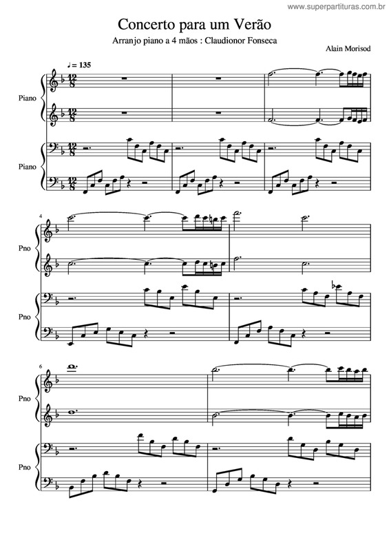 Partitura da música Concerto Para Um Verão v.5