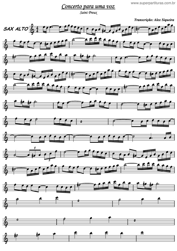 Partitura da música Concerto Para Uma Voz v.4