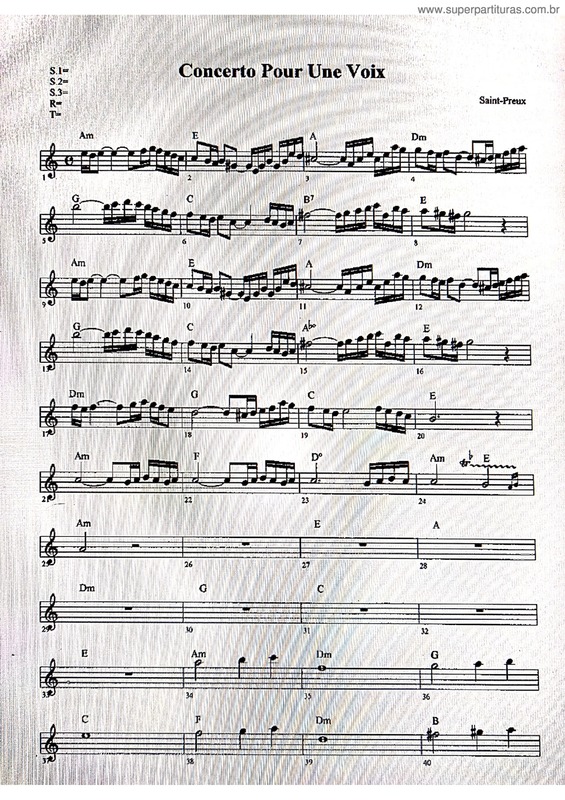 Partitura da música Concerto Pour Une Voix v.2