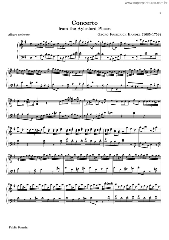 Partitura da música Concerto v.2