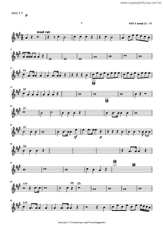 Partitura da música Concierto Bajo