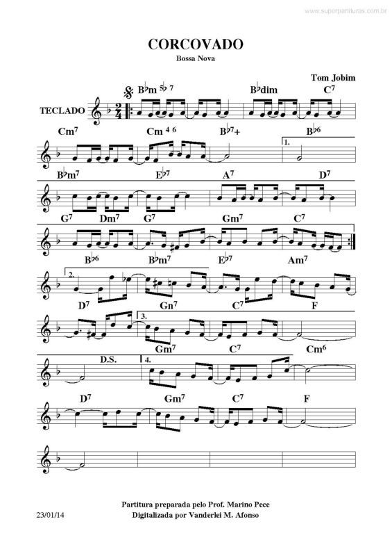 Partitura da música Concorvado