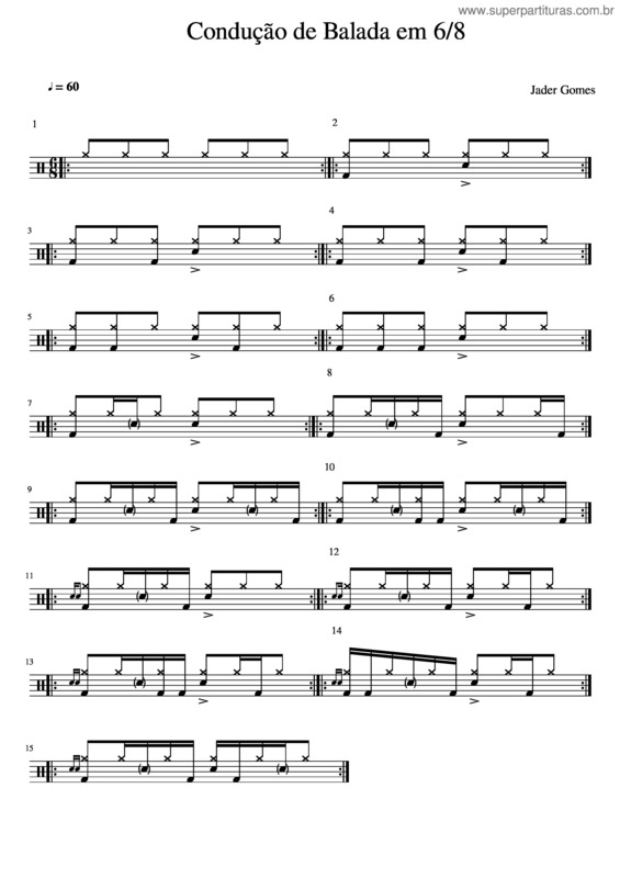 Partitura da música Condução De Balada