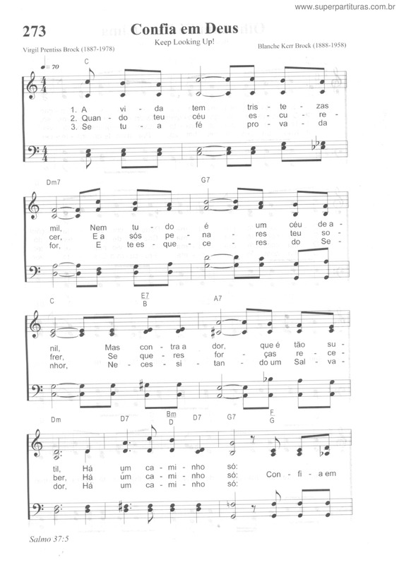 Partitura da música Confia Em Deus