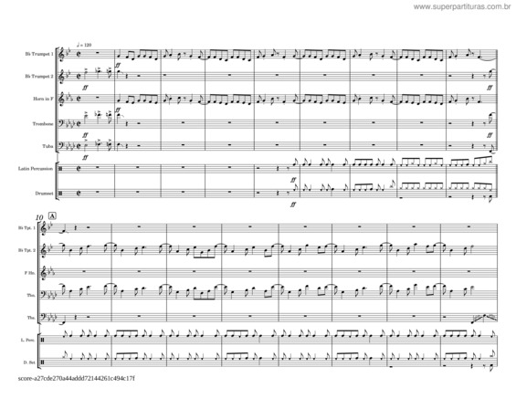 Partitura da música Conga – Gloria Estefan v.3