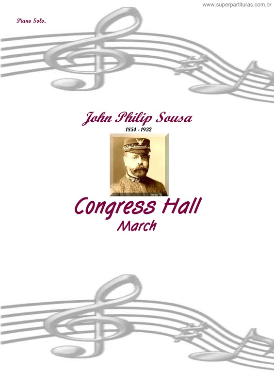 Partitura da música Congress Hall