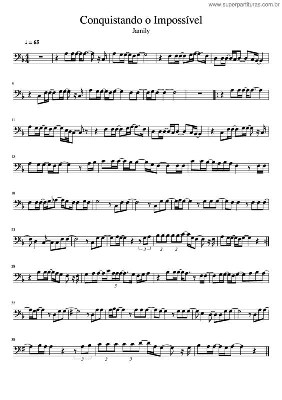 Partitura da música Conquistando O Impossível v.5