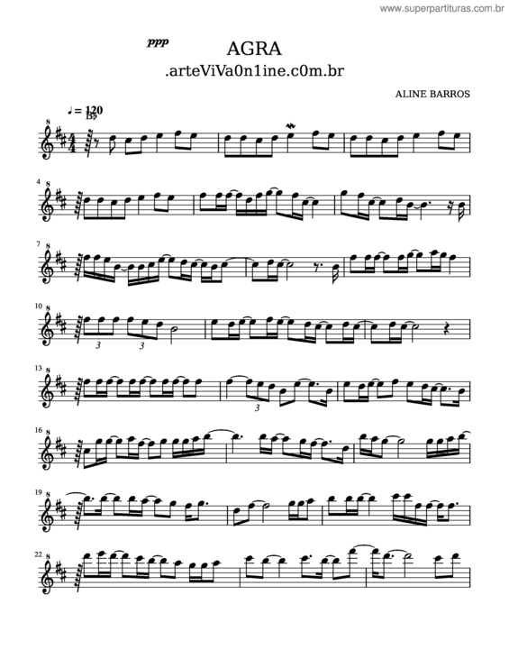 Partitura da música Consagracao Bb