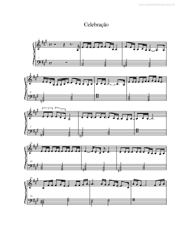 Partitura da música Consagração v.2