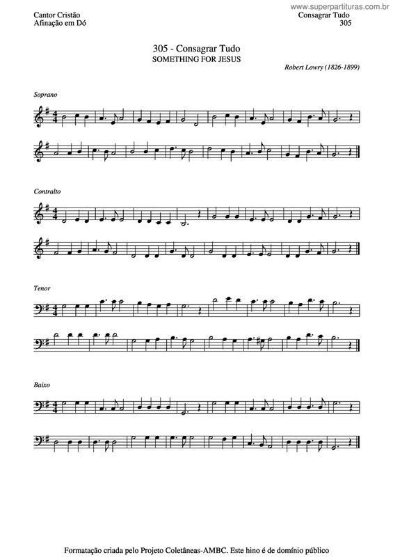 Partitura da música Consagrar Tudo v.2