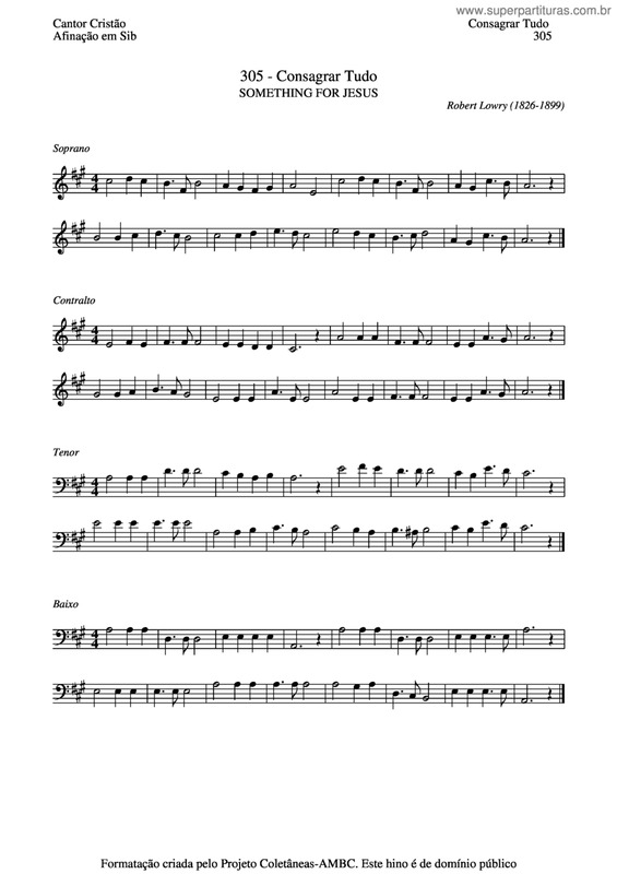 Partitura da música Consagrar Tudo v.3