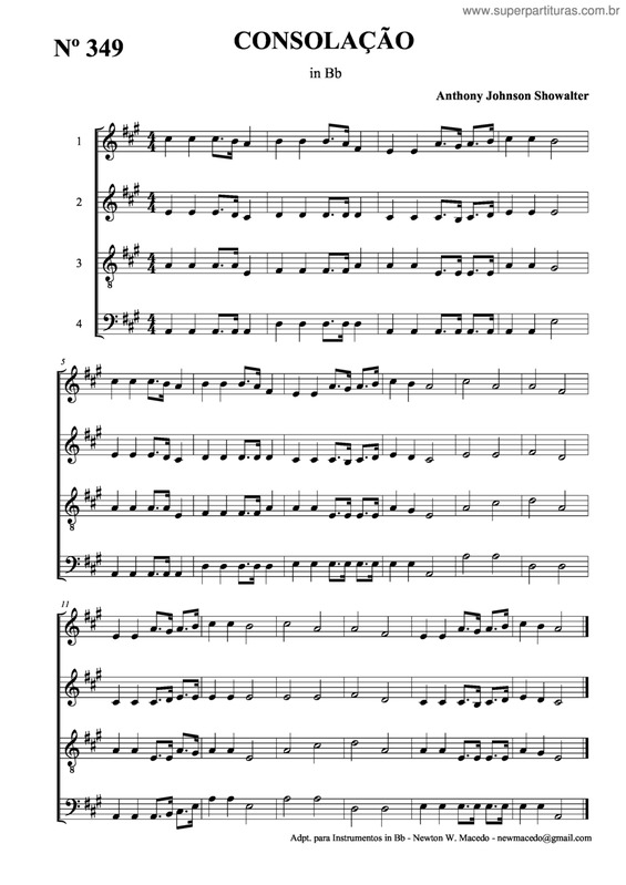 Partitura da música Consolação v.5