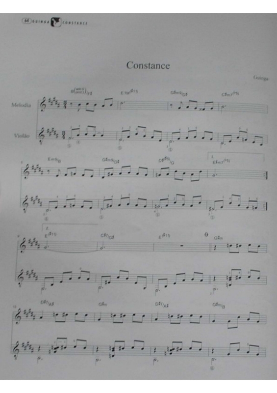 Partitura da música Constance
