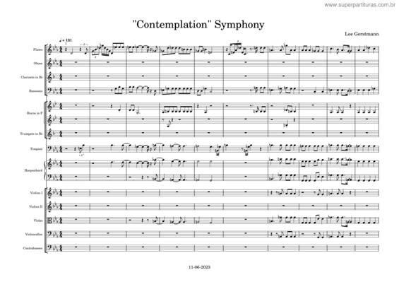 Partitura da música Contemplation Symphony
