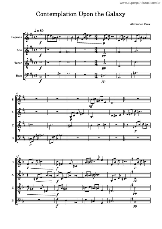 Partitura da música Contemplation Upon The Galaxy