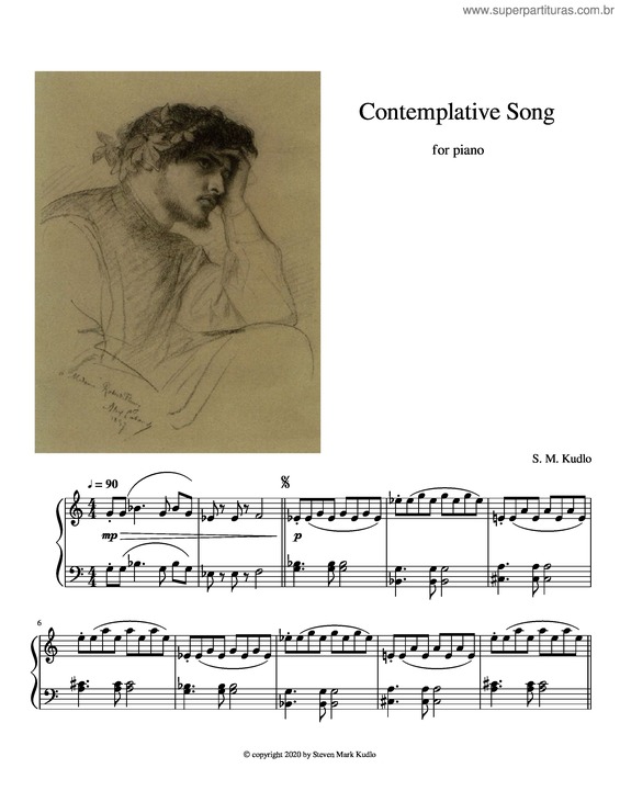 Partitura da música Contemplative Song