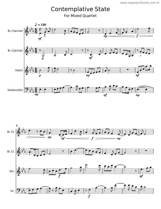 Partitura da música Contemplative State