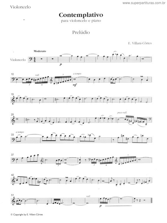 Partitura da música Contemplativo v.2