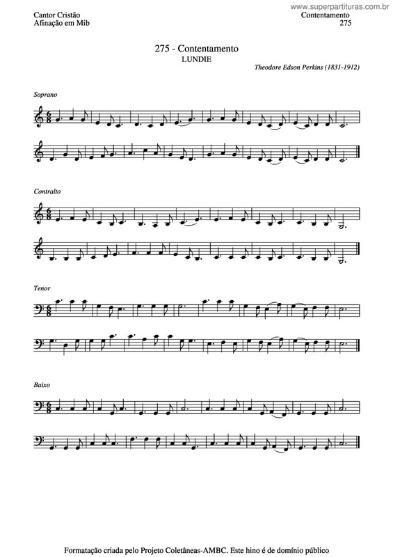 Partitura da música Contentamento v.7