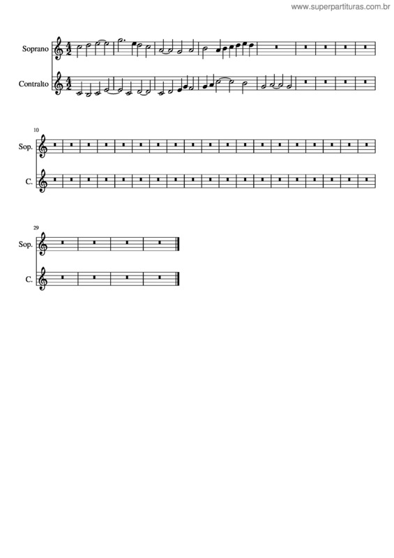 Partitura da música Contraponto Livre