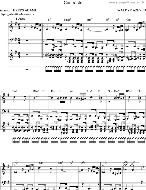 Partitura da música Contraste v.3