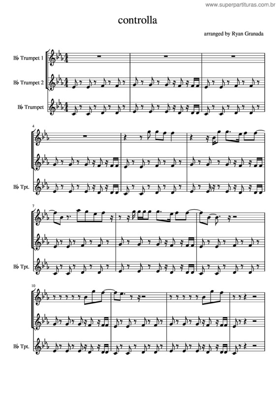Partitura da música Controlla